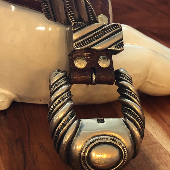 Vintage Al Beres Belt and Buckle - Picture 1 of 9